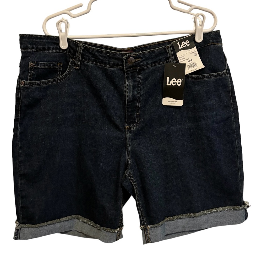 Lee Women's Dark Blue Denim Shorts
